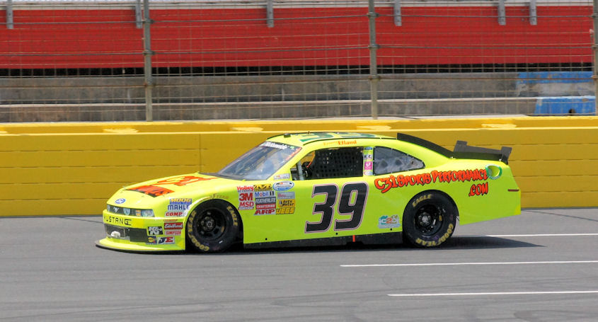 Go Green Racing number 39 Ford Mustang on track