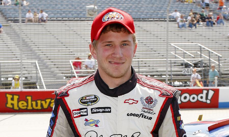Jeffrey Earnhardt at the track